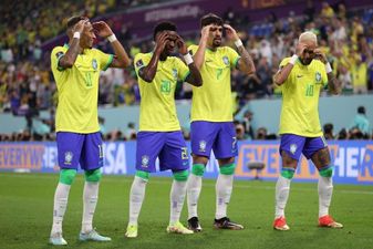 Roy Keane reacts to Brazil’s jubilant celebrations in first half demolition job