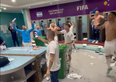 Argentina sing about Brazil and England in dressing room celebrations