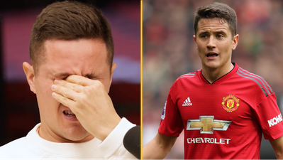 Tearful Ander Herrera walks out of Man United podcast