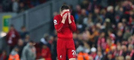 Andy Robertson lists all of the things wrong with Liverpool’s performance