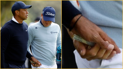 Tiger Woods slips his partner a tampon in prank at Genesis Invitational