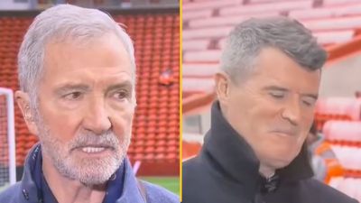 Roy Keane gives priceless reaction to Graeme Souness’ Liverpool vs Man United prediction