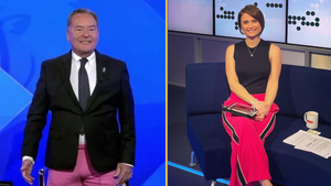 Jeff Stelling pink