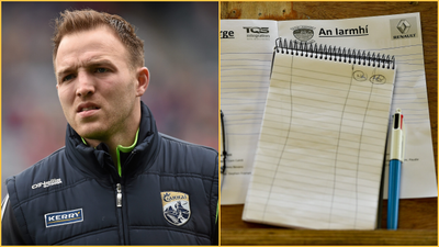 Darran O’Sullivan on how notebooks have become a part of the GAA dressing room