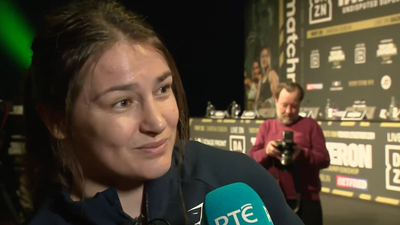 Katie Taylor chokes up during interview as enormity of homecoming sinks in