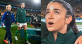 American born Marissa Sheva belts out Amhrán na bhFiann before World Cup opener