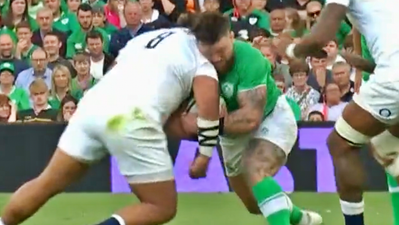 Billy Vunipola’s World Cup hopes in doubt after red card shot on Andrew Porter