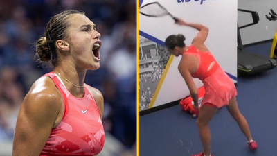 Aryna Sabalenka’s furious reaction to US Open final defeat captured in locker room footage