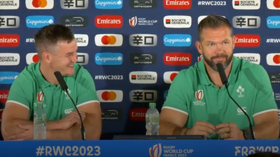 Johnny Sexton really enjoyed Andy Farrell’s response when asked if Ireland ‘held much back’ for South Africa