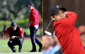 Tiger Woods’ son wins Junior Golf Championship with his dad as caddie