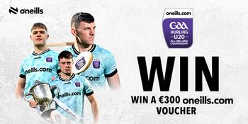 WIN a €300 oneills.com voucher to celebrate the U20 All Ireland Hurling Championship