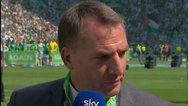 Brendan Rodgers blasts “negative headlines” as Celtic celebrate league triumph