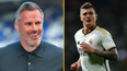 Jamie Carragher gets told off while talking to Toni Kroos after Champions League final