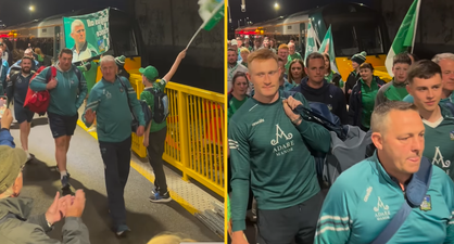 Limerick given rapturous reception as they land at Colbert train station