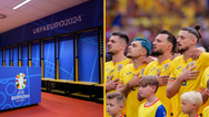 Romania players give hotel staff huge round of applause upon leaving for airport