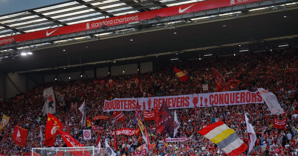 Anfield ranked the best stadium in the Premier League